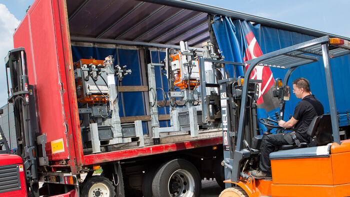 Transport van VIAVAC CladBoy vacuümheffer